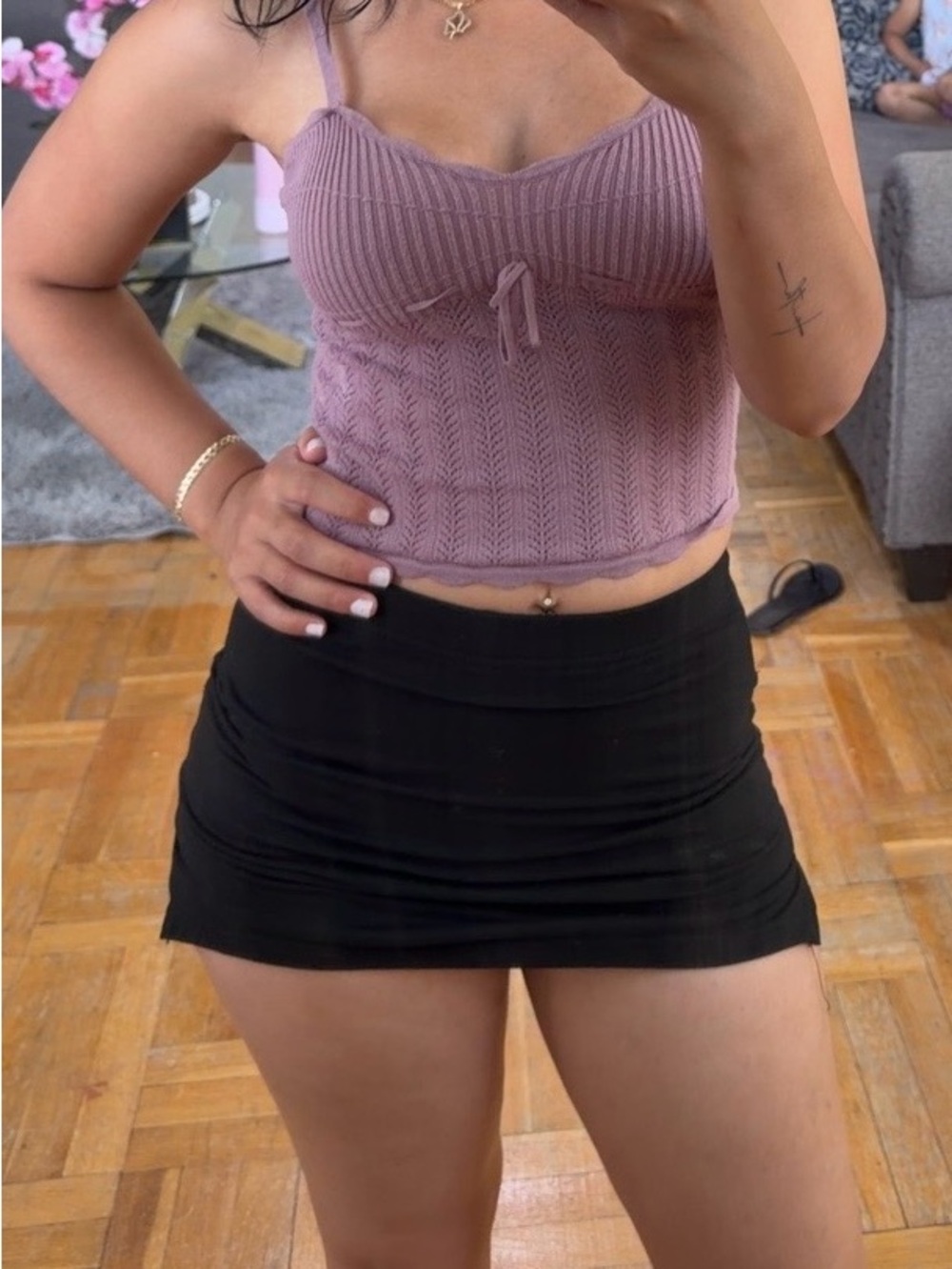 Aritzia Knit Tank Top – Mauve Pink – Excellent Condition